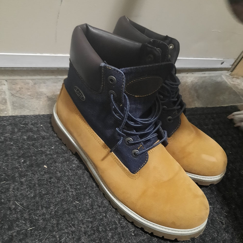 Lugs 2 tone denim on wheat